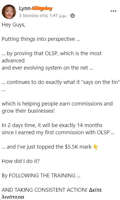 OLSP TESTIMONIAL