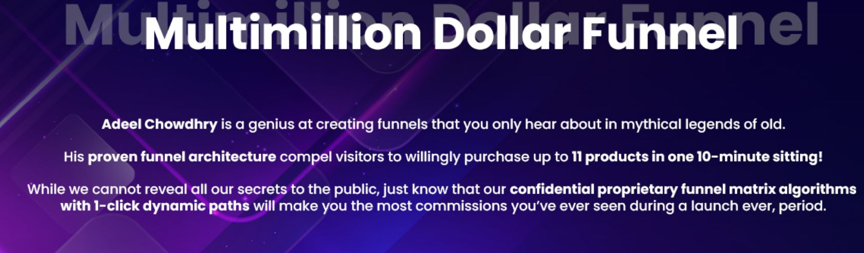 multimillion dollar funnel