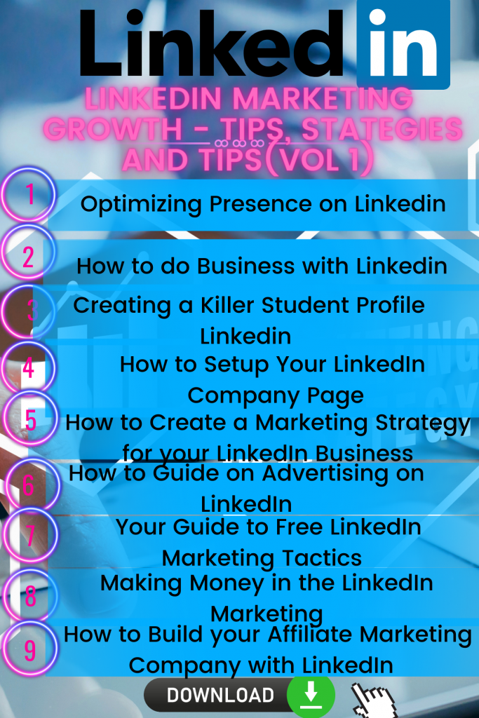 Linkedin marketing growth strategies, tips ,blueprint, checklist