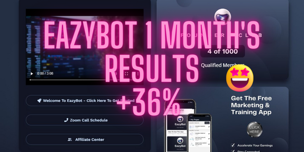 eazybot 1 month's results