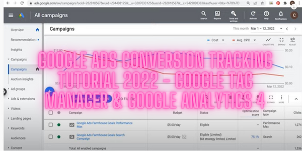google ads conversion tracking and google analytics 4