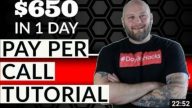pay per call and affiliate marketing- $650 in 1 day case study