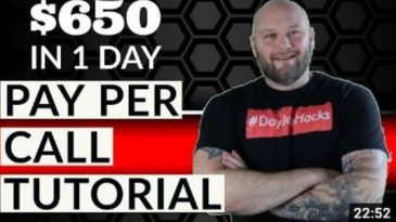 pay per call and affiliate marketing- $650 in 1 day case study